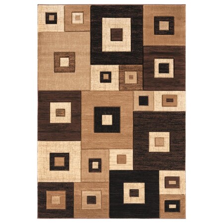 Manmade Bristol Cicero Brown Rectangle Area Rug - Brown - 7 ft. 10 in. x 10 ft. 6 in. MA3642527